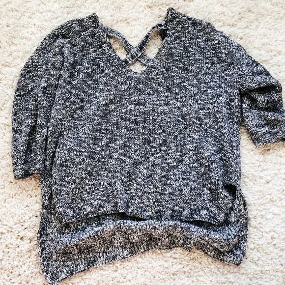 Express marled sweater cross cross back - Picture 3 of 7